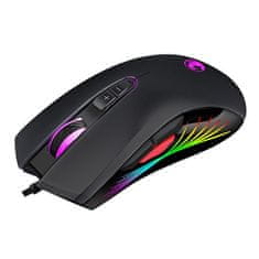 Marvo M519 gaming RGB črna miška