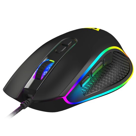 Modecom Volcano Veles RGB M-MC-VELES-100 črna igralna miška