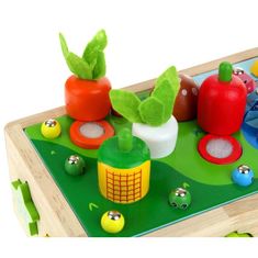 Nobo Kids Montessori sorter Igra Zelenjava Korenje Črvi