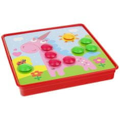 Nobo Kids Gumbi Puzzle Mosaic Button Training Žirafa