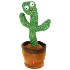 Nobo Kids Singing Dancing Cactus Talks Repeats LED USB