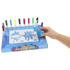 Nobo Kids Set napihljivih markerjev, šablon za dinozavre