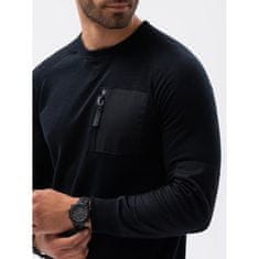 OMBRE Moški pulover ROUSSE črn MDN19065 XXL