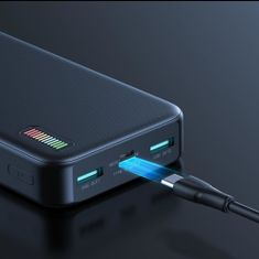 Joyroom QP195 Power Bank 20000mAh 2x USB / USB-C 22.5W, črna