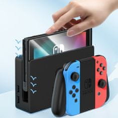 BASEUS Kaljeno steklo za zaslon za Nintendo Switch 2019 Crystal KIT 2 kosa.