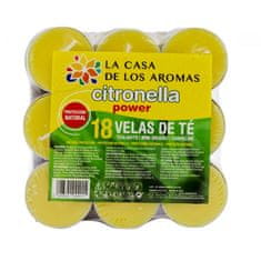 shumee Citronella čajne svečke z vonjem limonske trave, 18 kos.