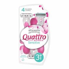 shumee Quattro For Women Sensitive ženske britvice za enkratno uporabo 3 kosi