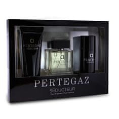 shumee Pertegaz Seducteur Pour Homme set parfumska voda v spreju 100 ml + gel za prhanje 230 ml + deodorant 150 ml