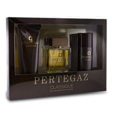 shumee Pertegaz Classique Pour Homme set parfumska voda v spreju 100 ml + gel za prhanje 230 ml + deodorant 150 ml