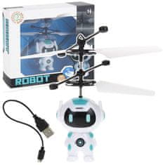 Nobo Kids Leteči robot, ročno voden dron, bel