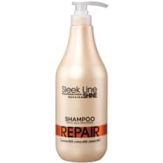 shumee Sleek Line Repair Shampoo šampon s svilo za poškodovane lase 1000 ml