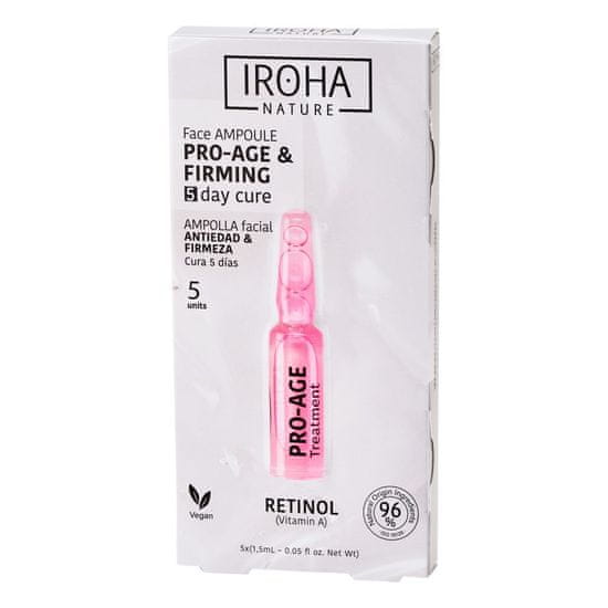 shumee Retinol Pro-Age Face Ampoule ampule za obraz proti staranju in učvrstitvi z retinolom 5x1,5 ml