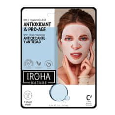 shumee Antioksidant &amp; Pro-Age Tissue Face Mask maska proti staranju s koencimom Q10 in hialuronsko kislino 20 ml