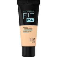 shumee Fit Me Matte &amp; Poreless Foundation matirajoča podlaga za obraz 115 Ivory 30 ml