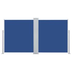 Vidaxl Zložljiva stranska tenda modra 160x600 cm