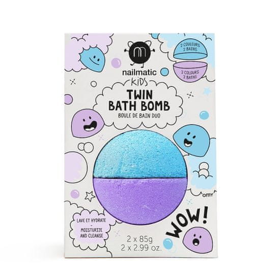 shumee Kids Twin Bath Bomb Blue/Violet dvojna kopalna bombica za otroke 170 g