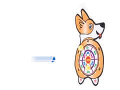 WOWO Corgi Dartboard - Corgi Dartboard s puščicami in žagami na Velcro