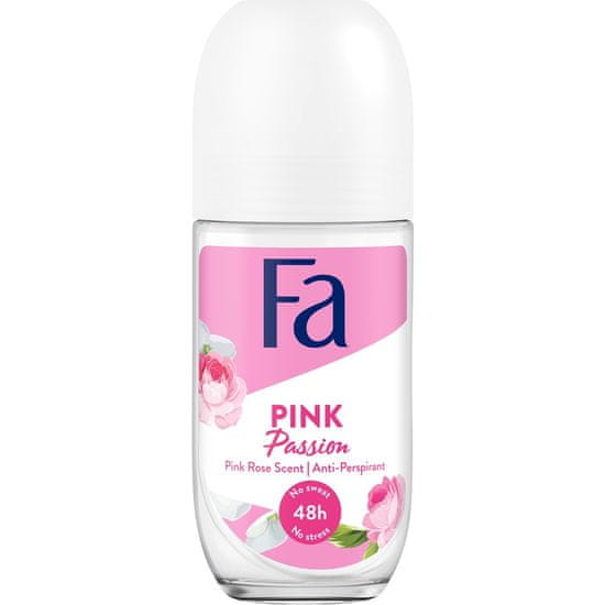 shumee Pink Passion 48h antiperspirant roll-on z vonjem vrtnice 50 ml