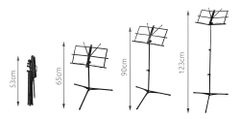 Kovinsko nastavljivo notno stojalo do 123cm + torba