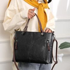 Dollcini Ženska ročna torbica, nepremočljiva, za prosti čas, torba za ženske/potovanja/službene/vsak dan,črna mešanica