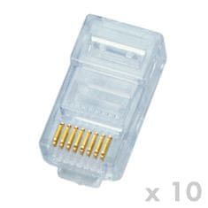 DATACOM RJ45 UTP 8p8c Cat5e priključek 10pcs (žica)