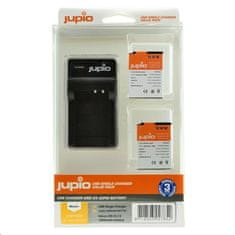 Jupio Komplet 2pcs EN-EL12 baterije - 1050 mAh polnilci za Nikon