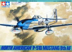 Tamiya maketa-miniatura North American P-51D Mustang 8th AF • maketa-miniatura 1:48 starodobna letala • Level 3