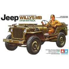 Tamiya maketa-miniatura Jeep Willys MB 1-4-tone 4x4 vozilo • maketa-miniatura 1:35 vojaška vozila • Level 3