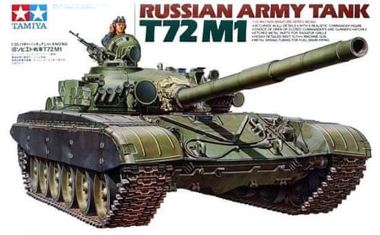 Tamiya maketa-miniatura Ruski tank T-72 M1 • maketa-miniatura 1:35 tanki in oklepniki • Level 4