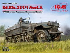 ICM maketa-miniatura Sd.Kfz.251-1 Ausf.A • maketa-miniatura 1:35 vojaška vozila • Level 3