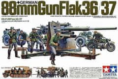 Tamiya maketa-miniatura Nemški 88mm Flak komplet • maketa-miniatura 1:35 cannon • Level 3