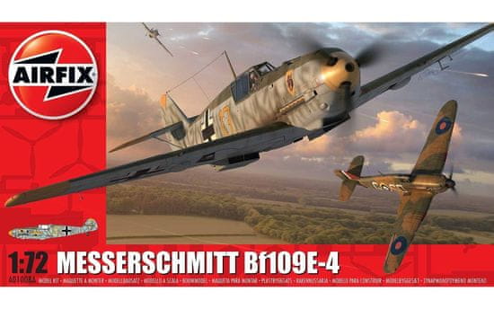 Airfix maketa-miniatura Messerschmitt Bf 109 E-4 • maketa-miniatura 1:72 starodobna letala • Level 3