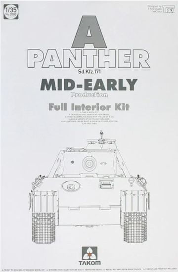 Takom maketa-miniatura Panther A mid-early • maketa-miniatura 1:35 tanki in oklepniki • Level 4