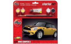 Airfix maketa-miniatura SET Mini Cooper S • maketa-miniatura 1:32 novodobni avtomobili • Level 1