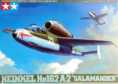 Tamiya maketa-miniatura Heinkel He162 A-2 SALAMANDER • maketa-miniatura 1:48 starodobna letala • Level 3