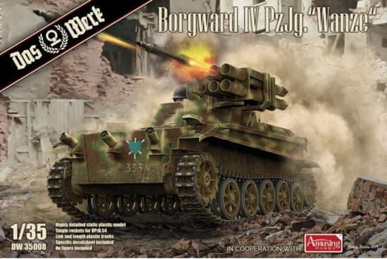 DAS-WERK maketa-miniatura Borgward IV Panzerjager "Wanze" • maketa-miniatura 1:35 tanki in oklepniki • Level 4