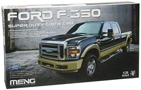 Meng maketa-miniatura Ford F-350 Super Duty Crew Cab • maketa-miniatura 1:35 novodobni avtomobili • Level 4