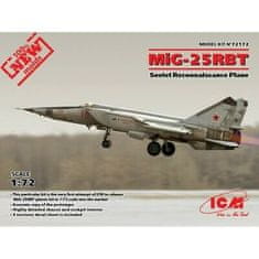 ICM maketa-miniatura Sovjetsko izvidniško letalo MiG-25 RBT • maketa-miniatura 1:72 novodobna letala • Level 4
