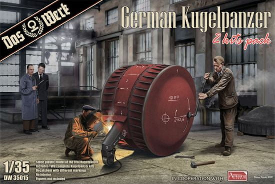 DAS-WERK maketa-miniatura German Kugelpanzer • maketa-miniatura 1:35 tanki in oklepniki • Level 3