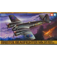 Tamiya maketa-miniatura BRISTOL BEAUFIGHTER NF Mk.IV • maketa-miniatura 1:48 starodobna letala • Level 3