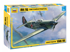 Zvezda maketa-miniatura Sovjetski lovec Yakolev Yak-1B • maketa-miniatura 1:48 starodobna letala • Level 3