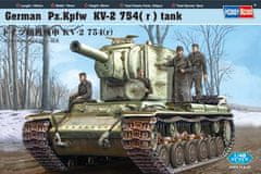 Hobbyboss maketa-miniatura Nemški Pz.Kpfw KV-2 754(r) tank • maketa-miniatura 1:48 tanki in oklepniki • Level 3