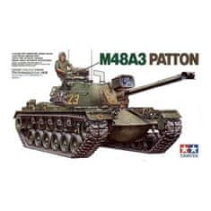 Tamiya maketa-miniatura Ameriški M48A3 Patton • maketa-miniatura 1:35 tanki in oklepniki • Level 3