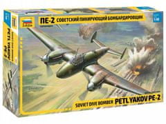 Zvezda maketa-miniatura Sovjetski bombnik Petlyakov PE-2 • maketa-miniatura 1:48 novodobna letala • Level 4