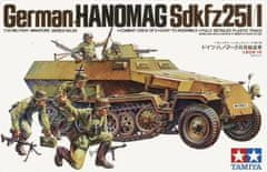 Tamiya maketa-miniatura Nemški Hanomag Sd.Kfz. 251-1 • maketa-miniatura 1:35 tanki in oklepniki • Level 3