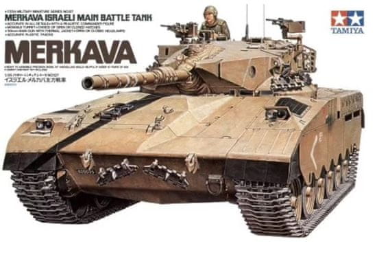 Tamiya maketa-miniatura Izraelski glavni bojni tank Merkava • maketa-miniatura 1:35 tanki in oklepniki • Level 3