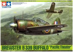 Tamiya maketa-miniatura Brewster B-339 Buffalo "Pacific Theater" • maketa-miniatura 1:48 starodobna letala • Level 4