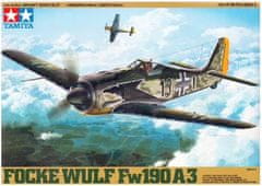 Tamiya maketa-miniatura Focke-Wulf Fw 190 A-3 • maketa-miniatura 1:48 starodobna letala • Level 4