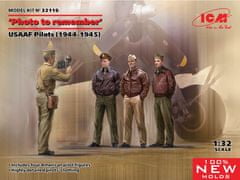 ICM maketa-miniatura "Fotografija za spomin" Piloti ameriških zračnih sil (1944-1945) • maketa-miniatura 1:32 figure • Level 3