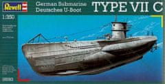 Revell maketa-miniatura Deutsches U-Boot Type VII C • maketa-miniatura 1:350 podmornice • Level 3